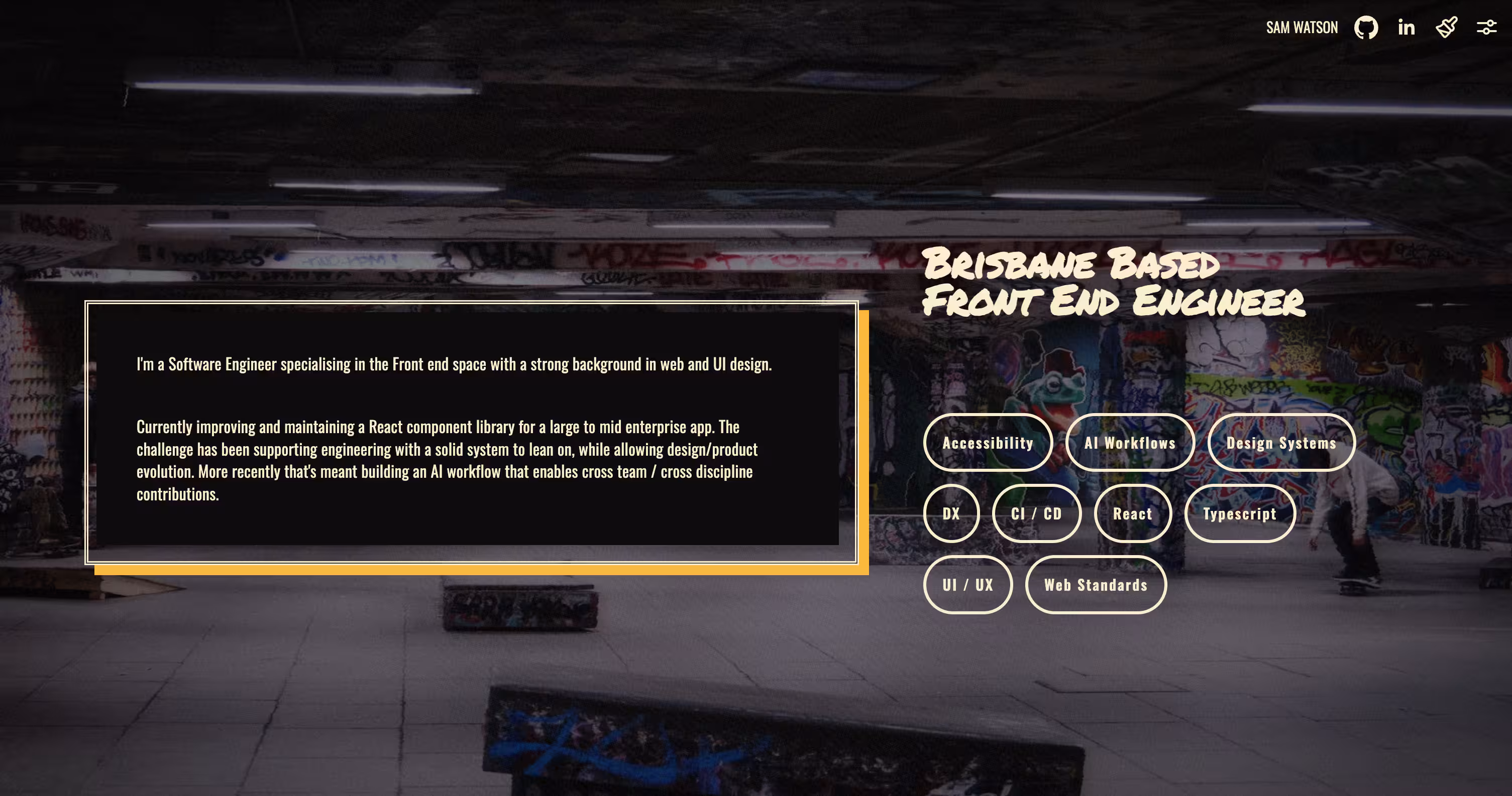 The same page after an agent applied a theme